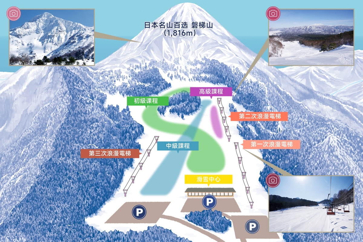 滑雪場地圖
