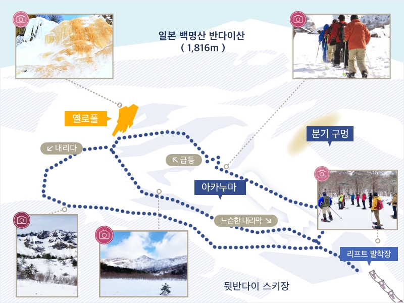 스노우 트레킹 코스맵